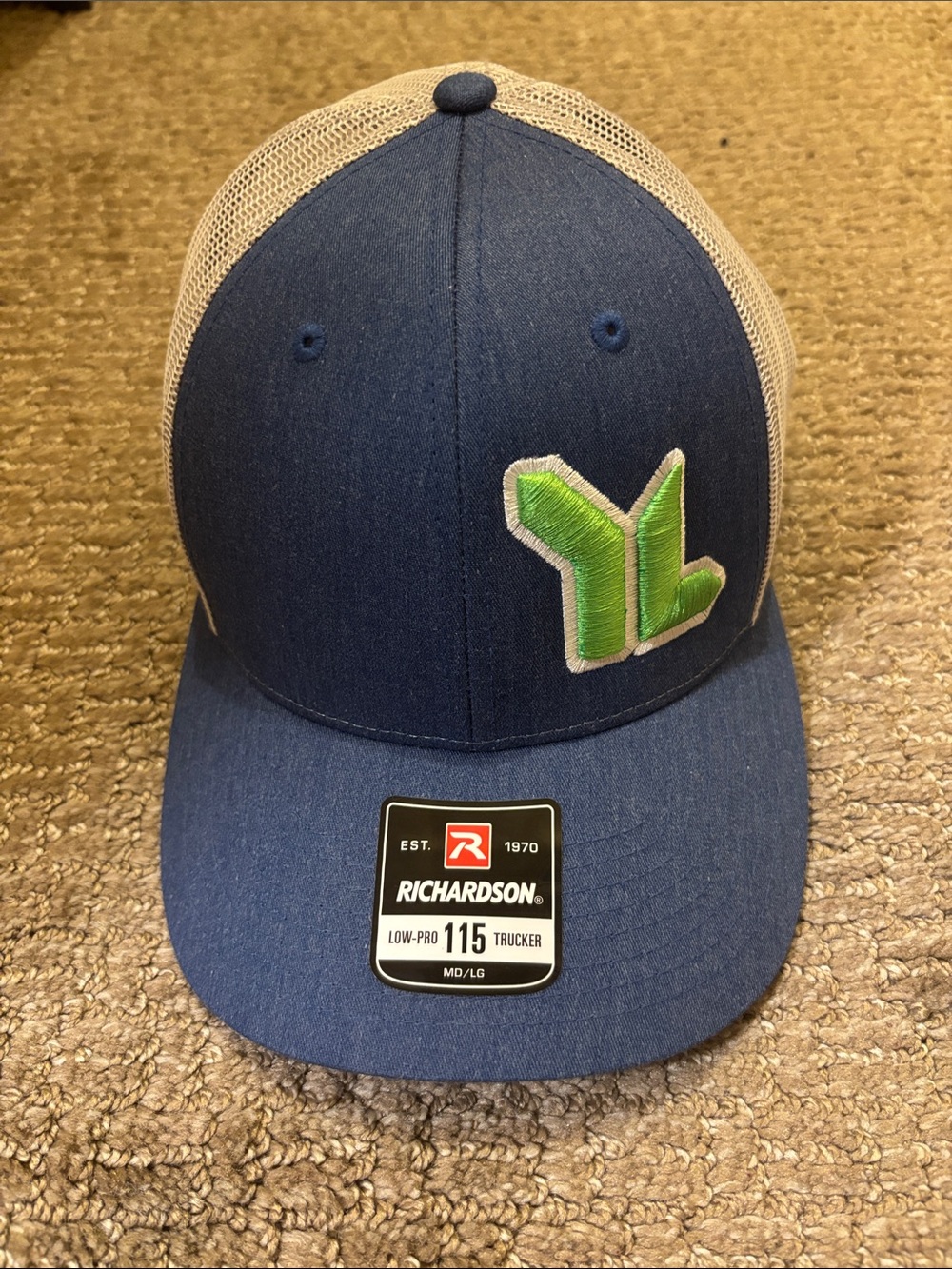 Young Life Trucker Hat Blue Mesh Snapback Cap